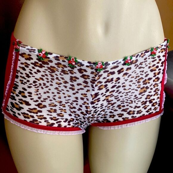Victoria’s Secret Mesh Panties Hot shorts Small - Picture 1 of 9